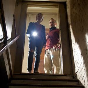 Still of Pat Healy and Sara Paxton in The Innkeepers (2011)