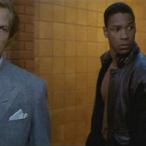 Bruce Payne (I) as Colin with Denzel Washington in For Queen and Country