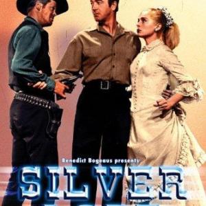 Dan Duryea John Payne and Lizabeth Scott in Silver Lode 1954
