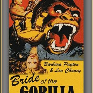 Raymond Burr and Barbara Payton in Bride of the Gorilla 1951