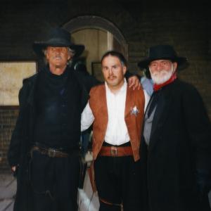 On set with kris kristofferson and Willie Nelson