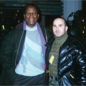 With Sydney Poitier in Finland on The Jackal