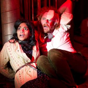 Still of Simon Pegg and Amara Karan in A Fantastic Fear of Everything (2012)