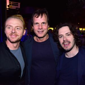 Bill Paxton, Simon Pegg and Edgar Wright at event of The World's End (2013)