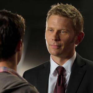 Mark Pellegrino and Robbie Amell in The Tomorrow People 2013