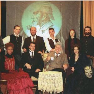 The cast of the Long Beach Shakespeare Companys production of Sir Arthur Conan Doyles The Hound of the Baskervilles