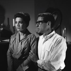 Anne Bancroft and director Arthur Penn MIRACLE WORKER 1962 UA IV