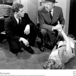 Still of Iris Adrian, Robert Armstrong and Leo Penn in Fall Guy (1947)