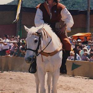 Ren Fair w my horse Tex