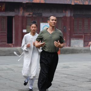 Vincent at the Taoist Wudang Temple China training with the Wudang Priests 2012