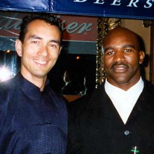 Vincent and the Real Deal Heavy Weight Boxing Champion of the World Evander Holyfield,