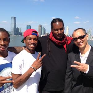 Here in Tribeca NYC on the set of the rap video 