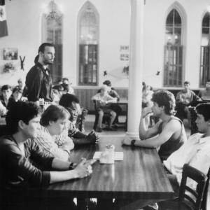 Still of Sean Astin Wil Wheaton Keith Coogan Andrew Divoff George Perez and TE Russell in Toy Soldiers 1991