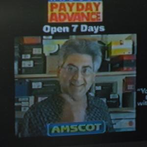 As the lead actor in the Amscot commercial which played for 2 years