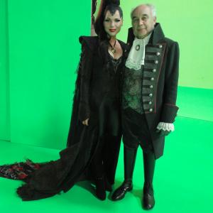 Lana Parrilla, the evil Queen and Tony Perez the Vallet in Once Upon A Time