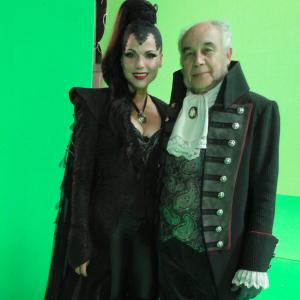 Lana Parrilla the evil Queen and Tony Perez the Vallet in Once Upon A Time