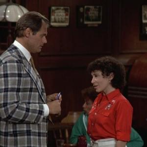 Still of Fred Dryer and Rhea Perlman in Cheers 1982