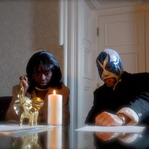 DJ Perry as Mr Creepy with RaeVen LarrymoreKelly in Locked in a Room  Released by Echo Bridge Ent