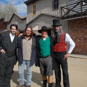 Behind the Scenes  Charlie Matthau as Doc Morrison DJ Perry  Producer Bill McKinney as Victor Burnett and Dean Teaster  DirectorDigger the Undertaker on the set of Ghost Town The Movie filmed in Maggie Valley North Carolina November 2006