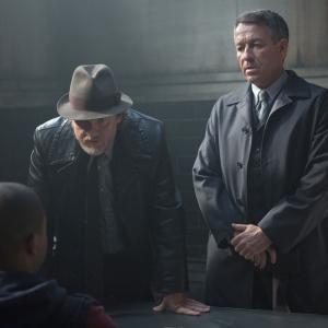 Still of Donal Logue and Sean Pertwee in Gotham 2014