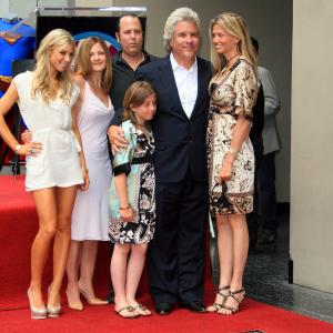 Jon Peters Receives a Star on Hollywood Walk of Fame  with Family Caleigh Peters Daniella Peters Kendyl Peters Christopher Peters Jon Peters and Mindy Peters