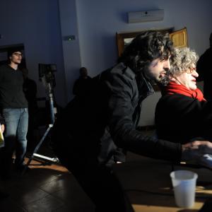 Giuseppe Petitto at work with Wim Wenders. Dec. 2009.