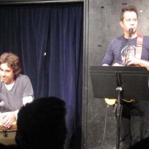Still of Thomas Lennon and Michael Petted from comedy show at Upright Citizens Brigade