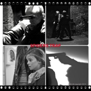 Collage of photos from feature film SPIDERS TRAP 2014