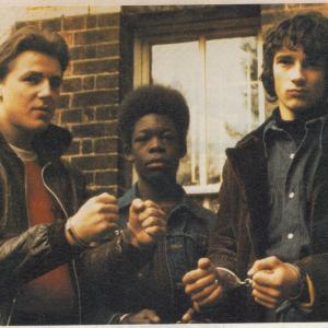 Ray Winston, Davidson Knight, Martin Phillips in 'Scum' BBC. 1978.