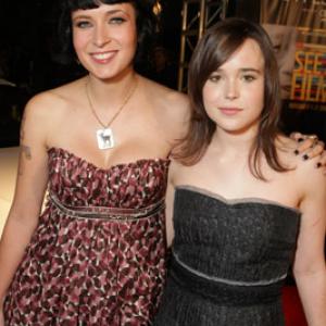 Ellen Page and Diablo Cody at event of Juno 2007