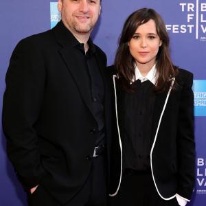 Ellen Page and David Cage at event of Beyond Two Souls 2013