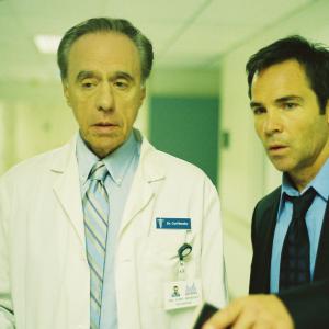 Peter Bogdanovich and Jay Pickett in scene from Abandoned