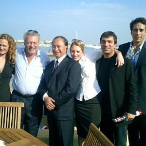 Katia Lund, Marco Tilesi, John Woo, Chiara Tilesi, Stefano Veneruso and Andrea Piedimonte in Cannes.