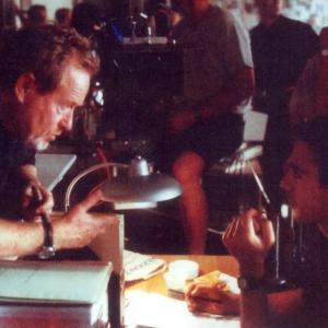 Ridley Scott & Andrea Piedimonte on the set of Hannibal