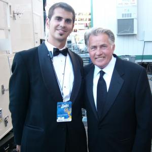 Meeting one of my favorite actors and a schoolmate of my fathers backstage at the Emmys