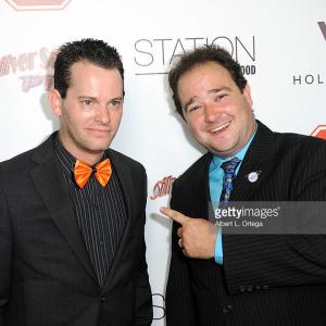 Bradley Pierce and J. Paul Zimmerman, Creators of ZFO Entertainment on the red carpet at W hotel's station Emmy party