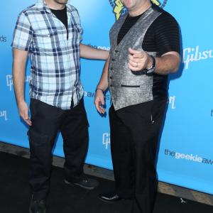 J Paul Zimmerman and Bradley Pierce representing their production company ZFO entertainment on the press walk at the 2014 Geekie Awards