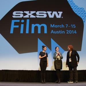 Janet Pierson Jenny Slate and Gillian Robespierre at event of Obvious Child 2014
