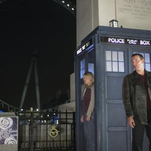Still of Christopher Eccleston and Billie Piper in Doctor Who 2005