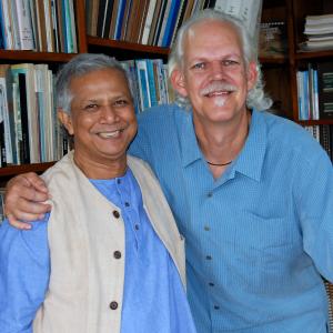 Turk Pipkin with Muhammad Yunus from One Peace at a Time