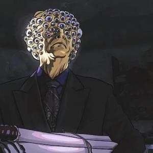 Turk Pipkin as the Creature with a 1000 Eyes in Scanner Darkly.