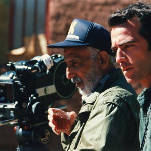 Nemat Haghighi and Rafi Pitts on the set of The Fifth Season 1997