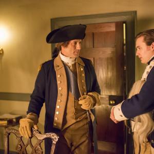 General George Washington receives Intelligence from Captain Tallmadge. As played by Ian Kahn & Seth Numrich
