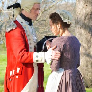Captain Simcoe makes his intentions known to Anna Strong. As played by Heather Lind & Samuel Roukin in AMC's TURN