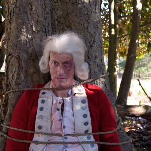 Captain Simcoe calculating his moment as he observes the Mutiny amongst the Continentals. As played by Samuel Roukin on TURN
