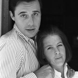 Peter Bogdanovich at home with his wife Polly Platt