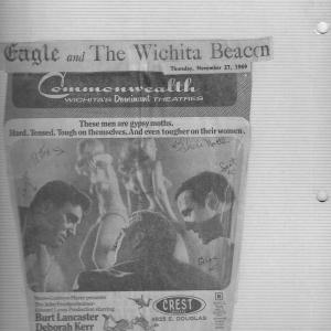 Copy of Orginal Poster hanging in Wichita Kansas featuring Patty Wright aka Patty Lynn Wright aka Patty Plenty