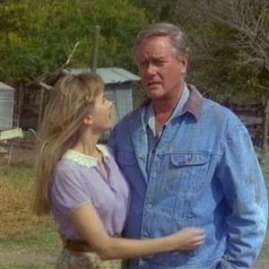 Still of Larry Hagman and Cathy Podewell in Dallas 1978