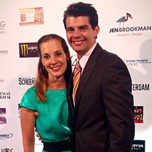 Emily with husband Bryce Morrow at the 48 Hour Film Project Best of Award Ceremony