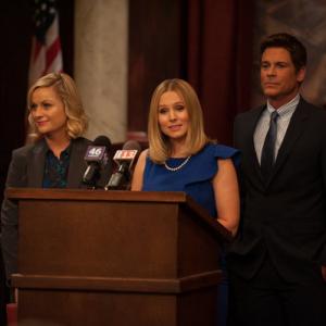 Still of Rob Lowe Kristen Bell and Amy Poehler in Parks and Recreation 2009